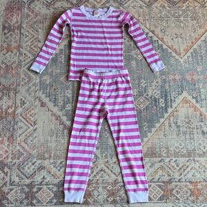 Hanna Andersson Purple Striped Pajama Set